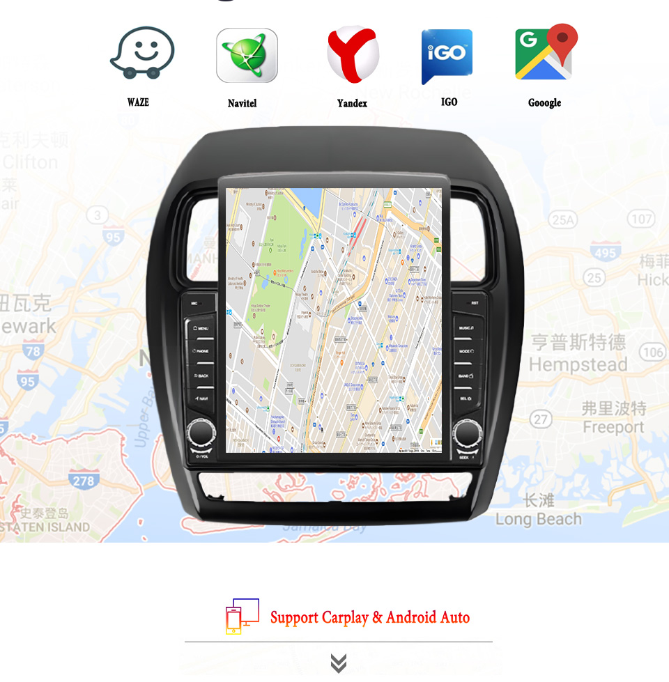Tablet Danish Mobile & Accessories - 8G+128G Android 14 For Mitsubishi Asx