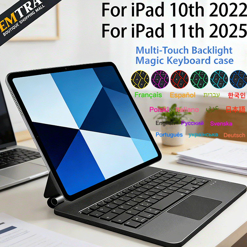 Tablet Keyboard Case - Bluetooth Magic Keyboard Case For iPad