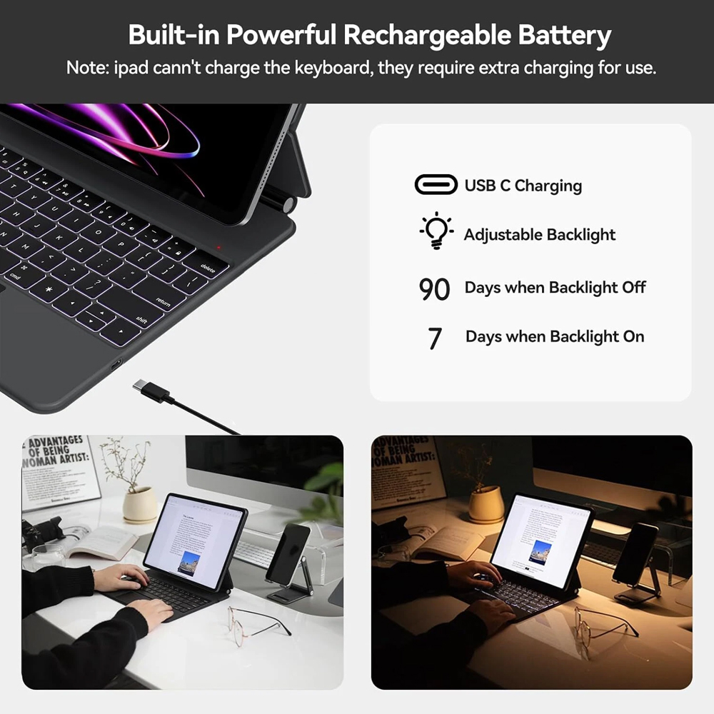 Bluetooth Magic Keyboard Case  - Tablet Keyboard Case 评论和价格
