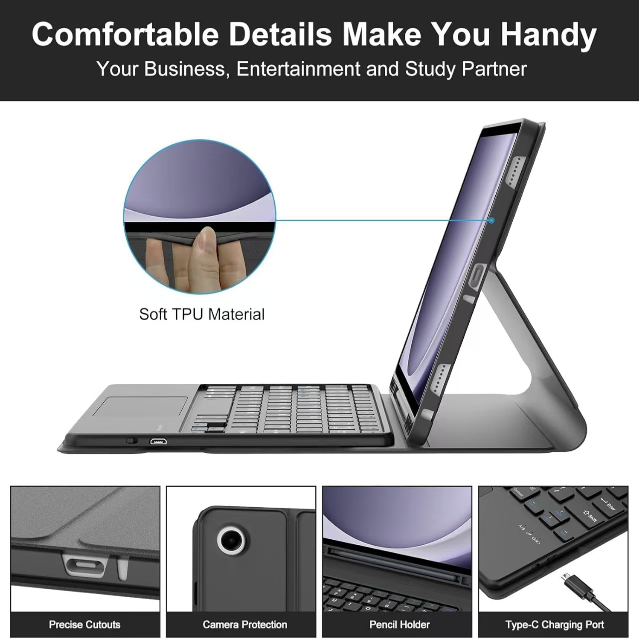 Case for Samsung Galaxy Tab A9 - Samsung Tablet Keyboard Accessories 评论和价格