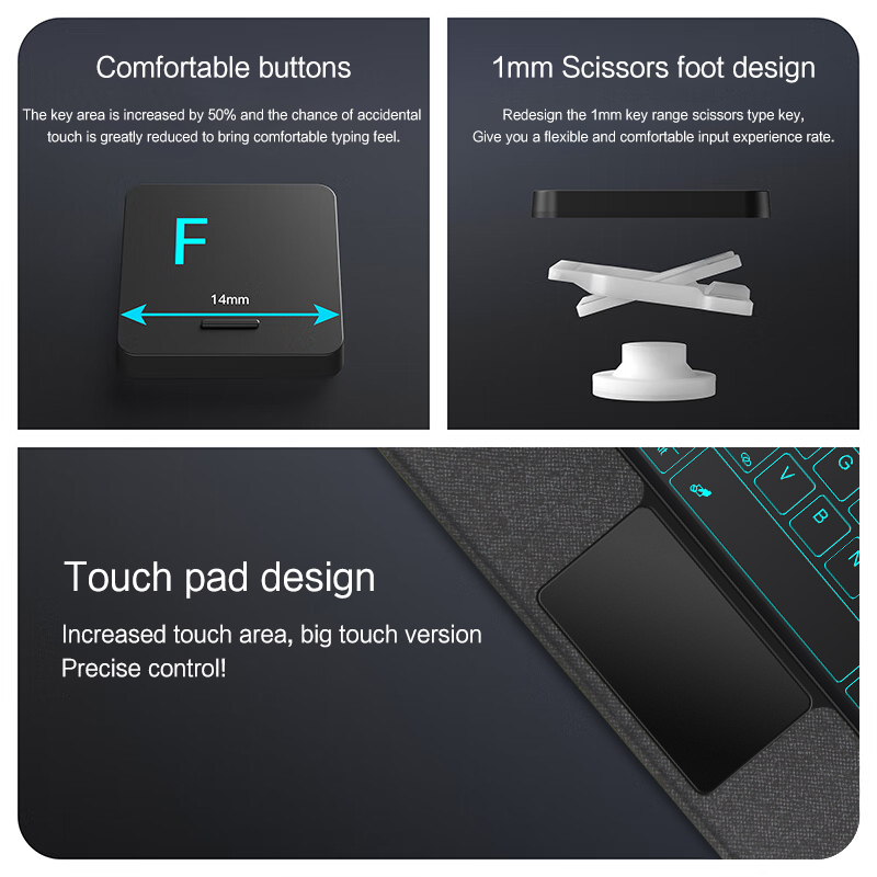 Magic Keyboard Case For Xiaomi - Redmi Tablet Accessories 评论和价格