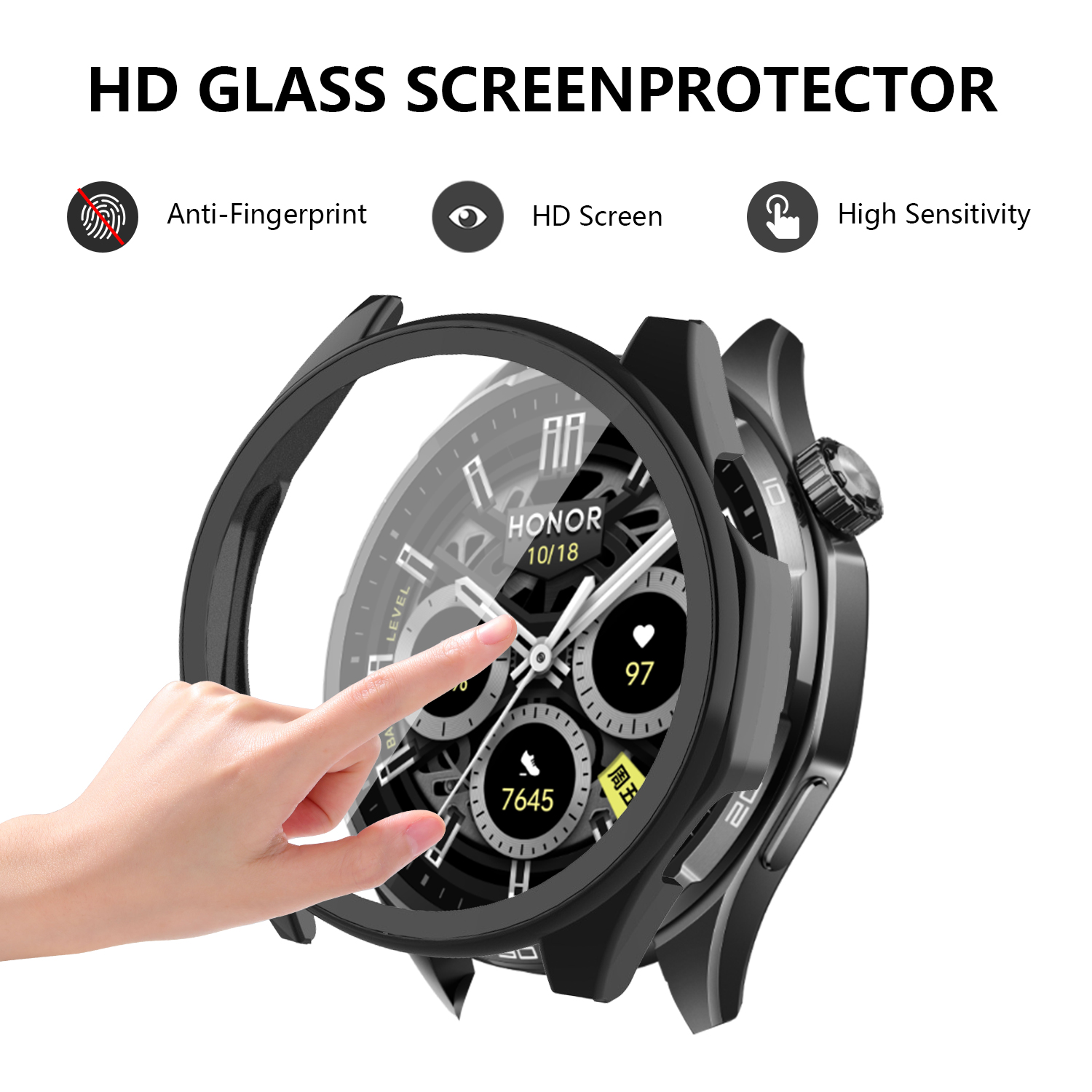 For Honor Watch 6 Plus Case PC - Screen Protector Matte 评论和价格